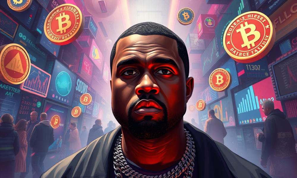 Kanye West uvádza na trh memecoin YZY na Solana
