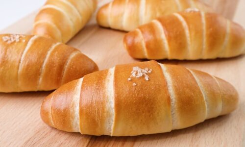 海盐面包 | 怎么自制蒸汽烤出漂亮的盐可颂 | Sea Salt Butter Rolls