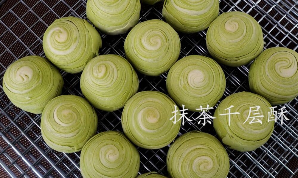 抹茶千层酥：美上天际的分层  Matcha Mille Cake