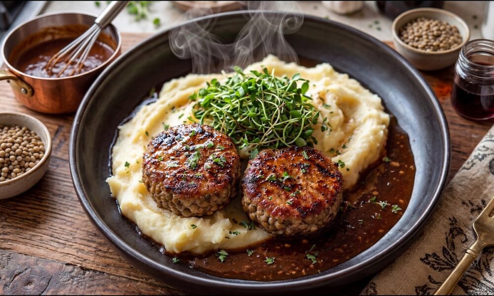 This Vegan Recipe Is Better Than Any Diet! Meatballs With Mashed Potatoes and Gravy.