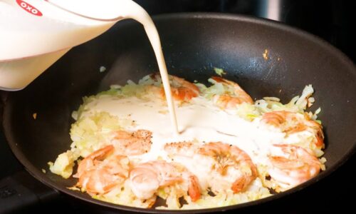 I’ve Never Had Such Delicious Pasta! Shrimps Fettuccine Alfredo Recipe.