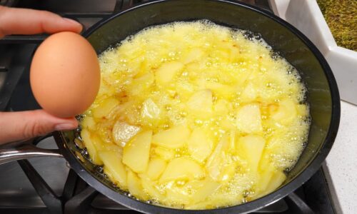 Traditionelles spanisches Omelett mit NUR 3 Zutaten! Jeder wird begeistert sein