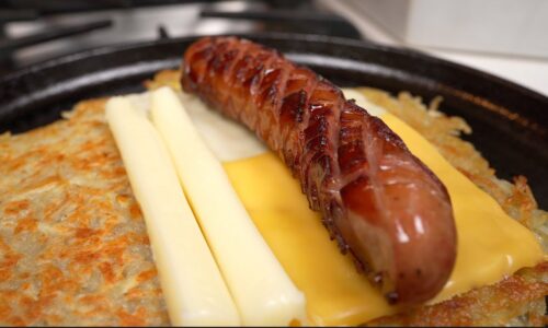 KEIN Mehl! Knuspriger herzhafter Kartoffel-Hot Dog! Nur anzuschauen ist köstlich!