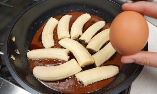 Der berühmte umgedrehte Bananenkuchen