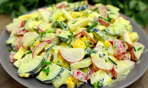 Leichter und leckerer Salat in 10 Minuten! Schnelles Salatrezept!