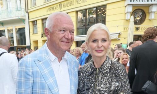 Faltýnek s manželkou si užívali ve Varech. Prozradili, koho z herců by chtěli za prezidenta