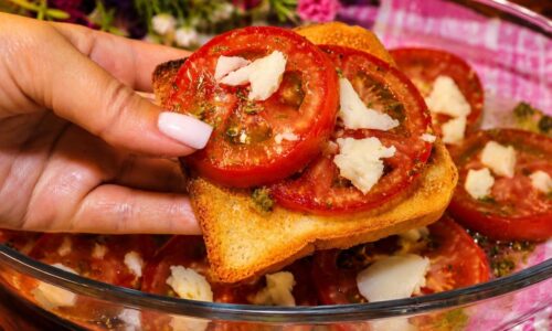 ASMR COOKING VIDEO /Marinated Tomato Salad with Cheese