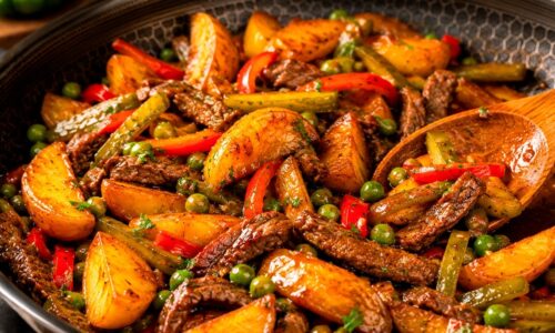 Wenn ich zu faul zum Kochen bin, mache ich dieses schnelle Abendessen!😍  Rind-Stir-Fry-Rezept