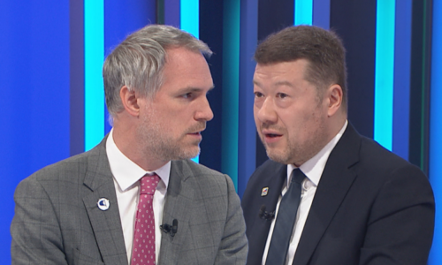Lhal jste, debata s vámi je neuvěřitelná, znělo studiem. Hřib se s Okamurou hádali o Číně