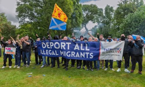 Protiimigračné protesty v Škótsku