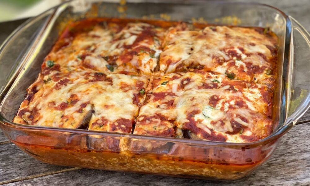 Gesundes und leckeres Essen in 10 Minuten! Auberginen Lasagne