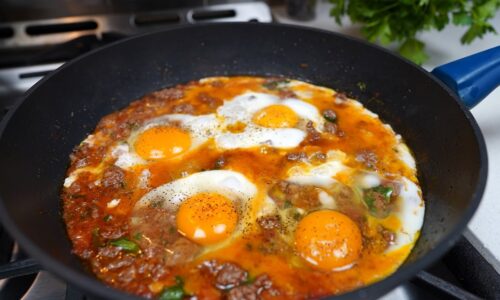 einfaches und schnelles Rezept mit Hackfleisch, bitte die ganze Familie