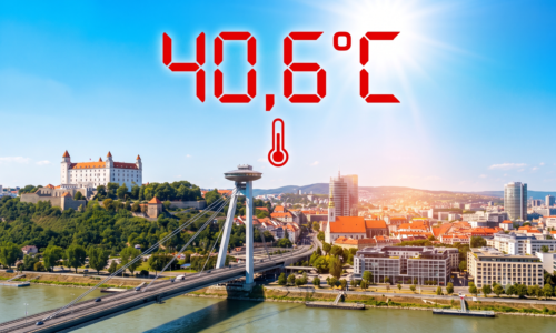 Bratislava zažila najteplejší deň v histórii. Teplota prvýkrát prekonala 40 stupňov Celzia
