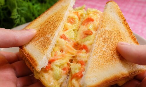 🥪 The Tastiest Cabbage Sandwich You’ll Ever Try! | Easy Breakfast Recipe
