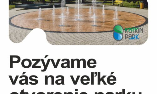 Zrevitalizovaný Katkin park a jeho okolie osvieži od nedele aj nová fontána