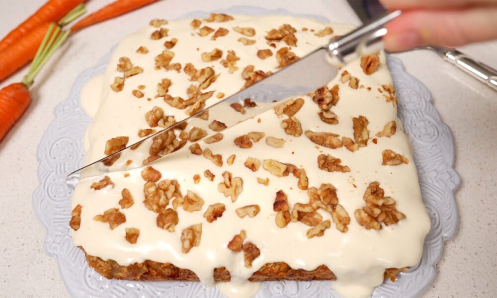 Kein Mehl, kein Zucker, glutenfreier, einfacher und gesunder Karottenkuchen